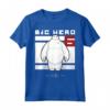 HapTiger Big Hero 6 Baymax Block Maglietta - Officially Licensed Apparel for Fans - Buy Baymax Shirt Online Now