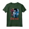 HapTiger Avengers Endgame Iron Man Side Profile Maglietta - Officially Licensed Apparel for Fans