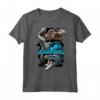 Jurassic World Paint Swipe Dinosaur Grid Maglietta - Officially Licensed HapTiger Apparel for Fans