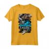 Jurassic World Paint Swipe Dinosaur Grid Maglietta - Officially Licensed HapTiger Apparel for Fans