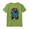Jurassic World Paint Swipe Dinosaur Grid Maglietta - Officially Licensed HapTiger Apparel for Fans