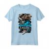 Jurassic World Paint Swipe Dinosaur Grid Maglietta - Officially Licensed HapTiger Apparel for Fans