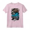 Jurassic World Paint Swipe Dinosaur Grid Maglietta - Officially Licensed HapTiger Apparel for Fans