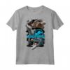 Jurassic World Paint Swipe Dinosaur Grid Maglietta - Officially Licensed HapTiger Apparel for Fans