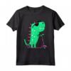 Dinosauro T-Rex Riding Scooter - Maglietta divertente per Bambini - Regalo Originale per Amici e Familiari