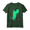 Dinosauro T-Rex Riding Scooter - Maglietta divertente per Bambini - Regalo Originale per Amici e Familiari