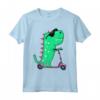 Dinosauro T-Rex Riding Scooter - Maglietta divertente per Bambini - Regalo Originale per Amici e Familiari