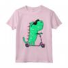 Dinosauro T-Rex Riding Scooter - Maglietta divertente per Bambini - Regalo Originale per Amici e Familiari