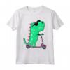 Dinosauro T-Rex Riding Scooter - Maglietta divertente per Bambini - Regalo Originale per Amici e Familiari