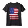 Tattered Grunge Flag of United States Maglietta - Vintage USA Flag Tee for Patriotic Americans - Buy Distressed American Flag Shirt Online