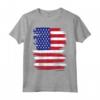 Tattered Grunge Flag of United States Maglietta - Vintage USA Flag Tee for Patriotic Americans - Buy Distressed American Flag Shirt Online