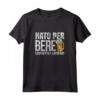 Nato Per Bere Costretto A Lavorare - Maglietta Divertente per Amanti della Birra - Regalo Ideale per Padri e Fratelli
