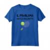 T-Shirt Uomo Sport Problema Non Racchetta Scritte Simpatiche Maglietta - Ideale Regalo per Tennisti Divertenti - Marca HapTiger