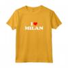 Milano - I Heart Milan - Amo Milano Maglietta Personalizzata - Ideale per Tifosi e Residenti