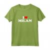 Milano - I Heart Milan - Amo Milano Maglietta Personalizzata - Ideale per Tifosi e Residenti