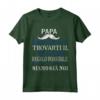 Festa del Papà Migliore del Mondo - Maglia Maglietta per Figlio e Figlia - Regalo Personalizzato per Papà