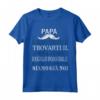 Festa del Papà Migliore del Mondo - Maglia Maglietta per Figlio e Figlia - Regalo Personalizzato per Papà