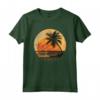 Bonaire Antille Olandesi Palme Retro Tramonto Vintage Maglietta - Souvenir unico per viaggiatori e amanti del mare