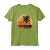 Bonaire Antille Olandesi Palme Retro Tramonto Vintage Maglietta - Souvenir unico per viaggiatori e amanti del mare