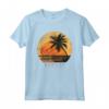 Bonaire Antille Olandesi Palme Retro Tramonto Vintage Maglietta - Souvenir unico per viaggiatori e amanti del mare