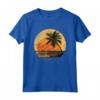 Bonaire Antille Olandesi Palme Retro Tramonto Vintage Maglietta - Souvenir unico per viaggiatori e amanti del mare