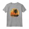 Bonaire Antille Olandesi Palme Retro Tramonto Vintage Maglietta - Souvenir unico per viaggiatori e amanti del mare