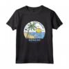 Bonaire Beach Antille Olandesi Vintage Maglietta - Souvenir Colorato Viaggio Retro per Amanti della Spiaggia e Surfisti