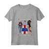 Donna Afro Antille Afro Americano Nato nelle Antille Olandesi con Maglietta Collo a V - Fiera di essere Afro Antille - Acquista Online Abbigliamento Patriottico