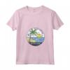 Donna Bonaire Antille olandesi illustrate oceano vintage Maglietta con Collo a V - Souvenir Mare e Surf a Bonaire Beach
