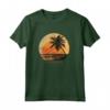 Bonaire Antille Olandesi Palme Retro Tramonto Vintage Maglia a Manica - Souvenir Viaggio per Amanti del Mare e della Spiaggia - Regalo Unico per Appassionati di Nautica e Ambientalisti