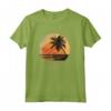 Bonaire Antille Olandesi Palme Retro Tramonto Vintage Maglia a Manica - Souvenir Viaggio per Amanti del Mare e della Spiaggia - Regalo Unico per Appassionati di Nautica e Ambientalisti