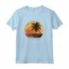 Bonaire Antille Olandesi Palme Retro Tramonto Vintage Maglia a Manica - Souvenir Viaggio per Amanti del Mare e della Spiaggia - Regalo Unico per Appassionati di Nautica e Ambientalisti