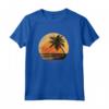 Bonaire Antille Olandesi Palme Retro Tramonto Vintage Maglia a Manica - Souvenir Viaggio per Amanti del Mare e della Spiaggia - Regalo Unico per Appassionati di Nautica e Ambientalisti