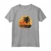 Bonaire Antille Olandesi Palme Retro Tramonto Vintage Maglia a Manica - Souvenir Viaggio per Amanti del Mare e della Spiaggia - Regalo Unico per Appassionati di Nautica e Ambientalisti
