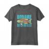 Bonaire Antille Olandesi Vintage Pappagallo Pesce Design Maglietta - Souvenir unico per gli amanti delle immersioni subacquee a Bonaire
