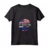 Donna Duel Flag Design Antille Olandesi e Duello Americano - Maglietta National Pride con Collo a V per Tifosi di Calcio