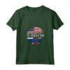 Donna Duel Flag Design Antille Olandesi e Duello Americano - Maglietta National Pride con Collo a V per Tifosi di Calcio