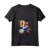 Donna Dabbing Unicorno Olanda Pallavolo - Bandiera Olandese Sport Maglietta con Collo a V - Cute Unicorn Volleyballer Design for Netherlands Team Fans
