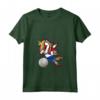 Donna Dabbing Unicorno Olanda Pallavolo - Bandiera Olandese Sport Maglietta con Collo a V - Cute Unicorn Volleyballer Design for Netherlands Team Fans