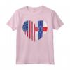 Duel Heart Design Antille Olandesi e Duello Americano - Maglietta Calcio National Pride - Ideale come Regalo Souvenir per i Tifosi