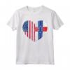 Duel Heart Design Antille Olandesi e Duello Americano - Maglietta Calcio National Pride - Ideale come Regalo Souvenir per i Tifosi
