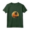 Donna Bonaire Antille Olandesi Palme Retro Tramonto Vintage Maglietta con Collo a V - Souvenir Unico per Viaggiatori e Amanti del Mare