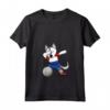 Donna Dabbing Husky Cane Pallavolo Olanda Bandiera Olandese Sport Maglietta con Collo a V - Netherlands Pride Volleyball Shirt for Fans and Players