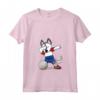 Donna Dabbing Husky Cane Pallavolo Olanda Bandiera Olandese Sport Maglietta con Collo a V - Netherlands Pride Volleyball Shirt for Fans and Players