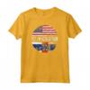 Duel Flag Design - T-shirt Orgoglio Nazionale con Bandiere di Calcio - Ideale come Regalo Souvenir