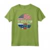 Duel Flag Design - T-shirt Orgoglio Nazionale con Bandiere di Calcio - Ideale come Regalo Souvenir