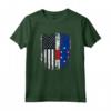 Duel Flag Design Antille Olandesi e Duello Americano - Maglietta Orgoglio Nazionale Bandiera Calcio - Ideale come Souvenir o Regalo per Appassionati di Futbal