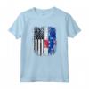 Duel Flag Design Antille Olandesi e Duello Americano - Maglietta Orgoglio Nazionale Bandiera Calcio - Ideale come Souvenir o Regalo per Appassionati di Futbal