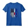 Duel Flag Design Antille Olandesi e Duello Americano - Maglietta Orgoglio Nazionale Bandiera Calcio - Ideale come Souvenir o Regalo per Appassionati di Futbal