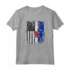Duel Flag Design Antille Olandesi e Duello Americano - Maglietta Orgoglio Nazionale Bandiera Calcio - Ideale come Souvenir o Regalo per Appassionati di Futbal